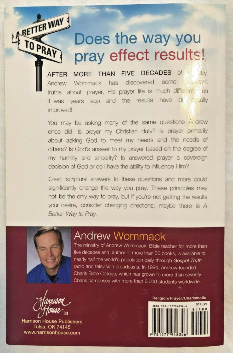A Better Way to Pray - Paperback - Like New