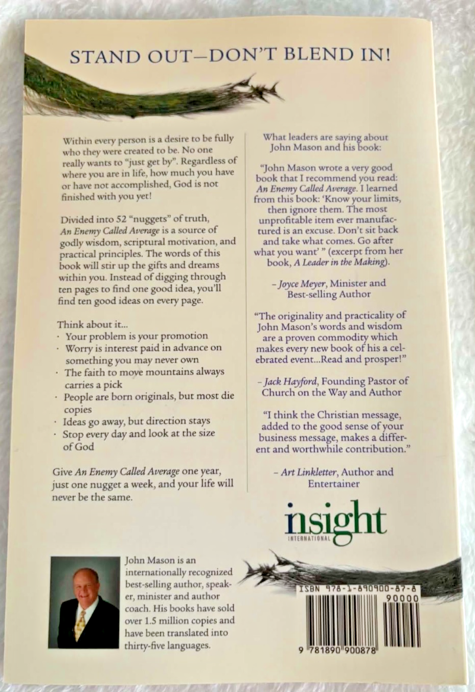 An Enemy Called Average (Updated and Expanded) Paperback - Good Condition