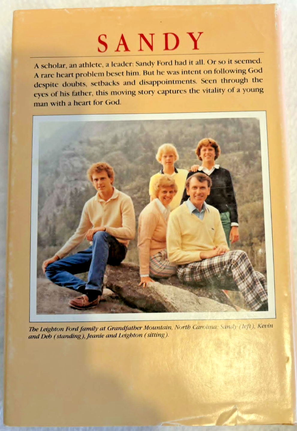 Sandy: A Heart for God -- Hard Copy -- Good Condition