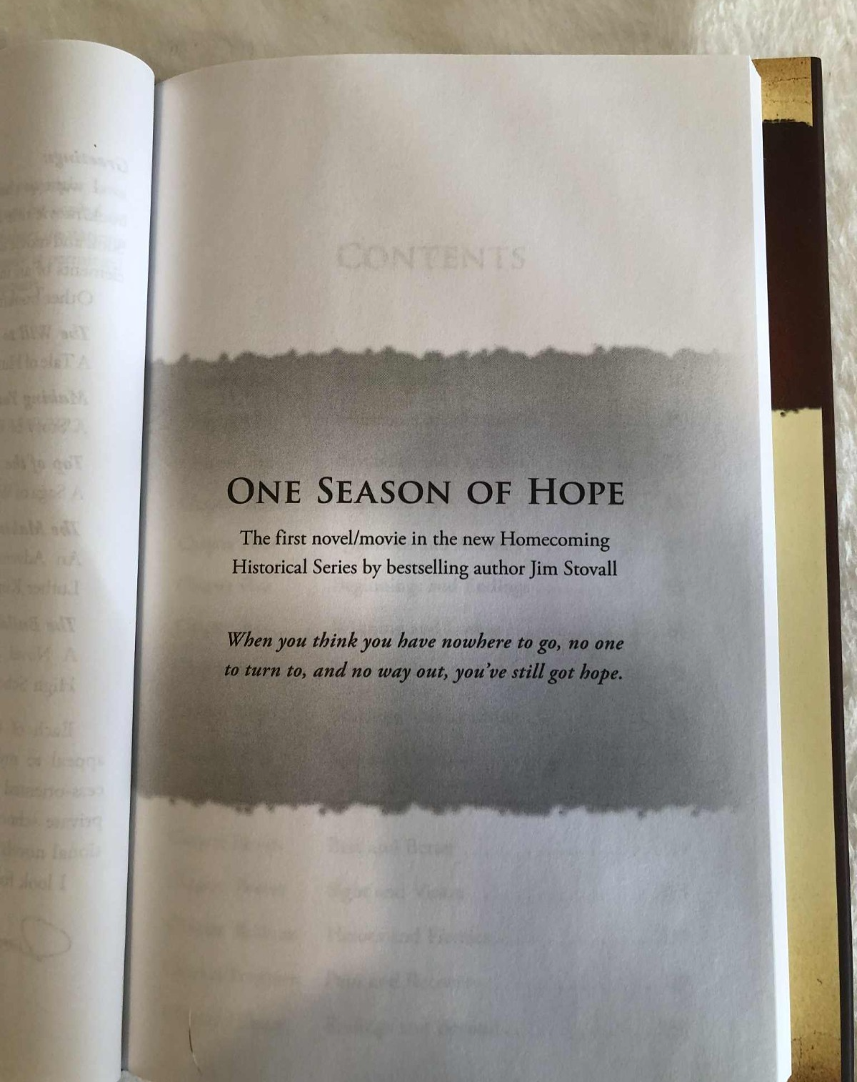 One Season of Hope: An Inspiring Tale of Triumph and Tragedy- Hardback- Like New