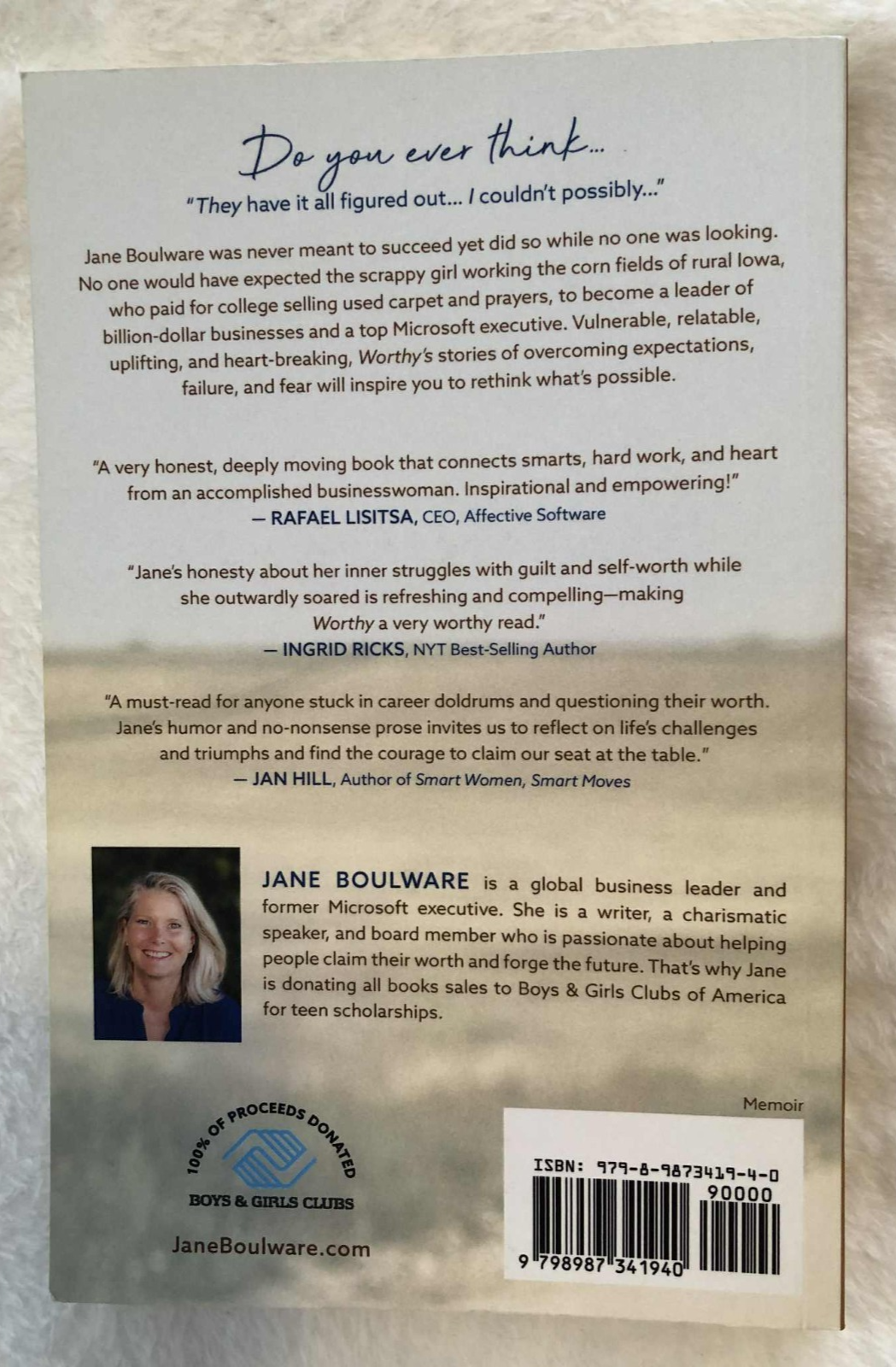 Worthy:From Cornfields to Corner Office of Microsoft, Overcoming- Paperback Good