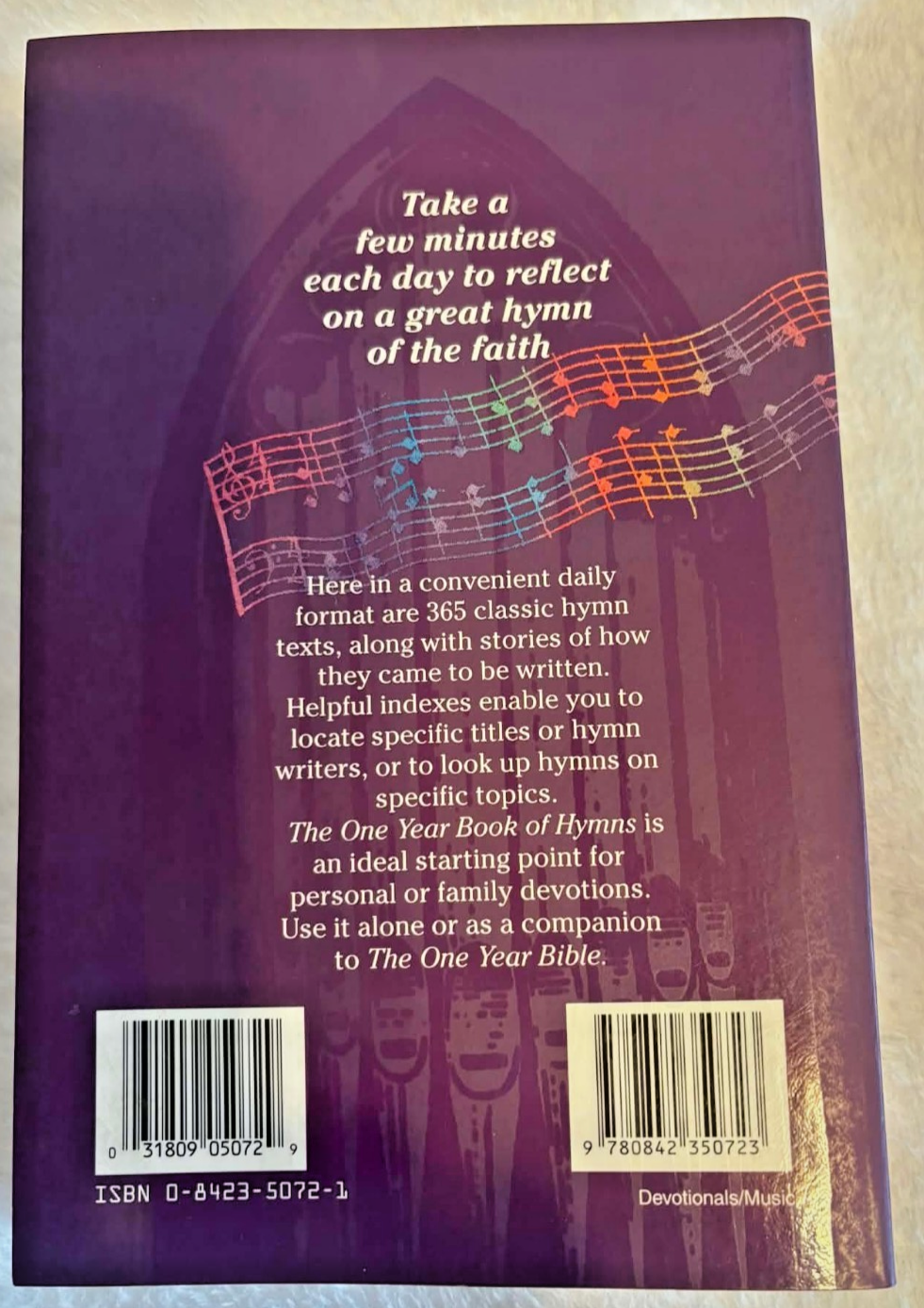The One Year Book of Hymns -- Paperback -- Like New