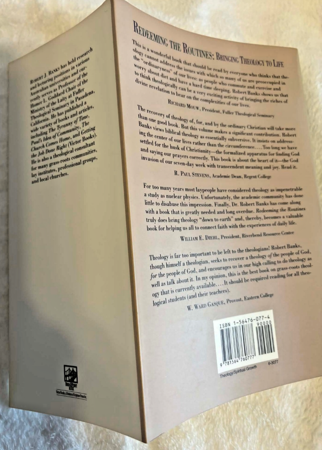 Redeeming the Routines: Bringing Theology to Life - Paperback - Excellent Cond