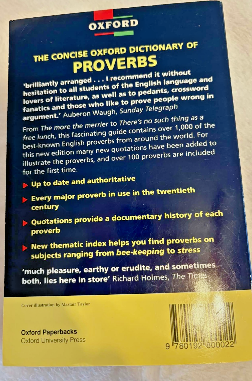 The Concise Oxford Dictionary of Proverbs -- Paperback -- Good Conndition