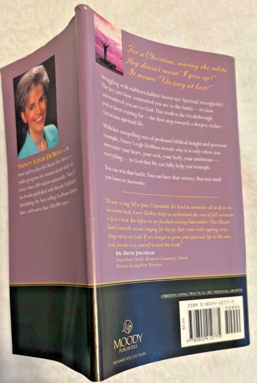 Surrender: The Heart God Controls -- Hard Cover -- Excellent Condition