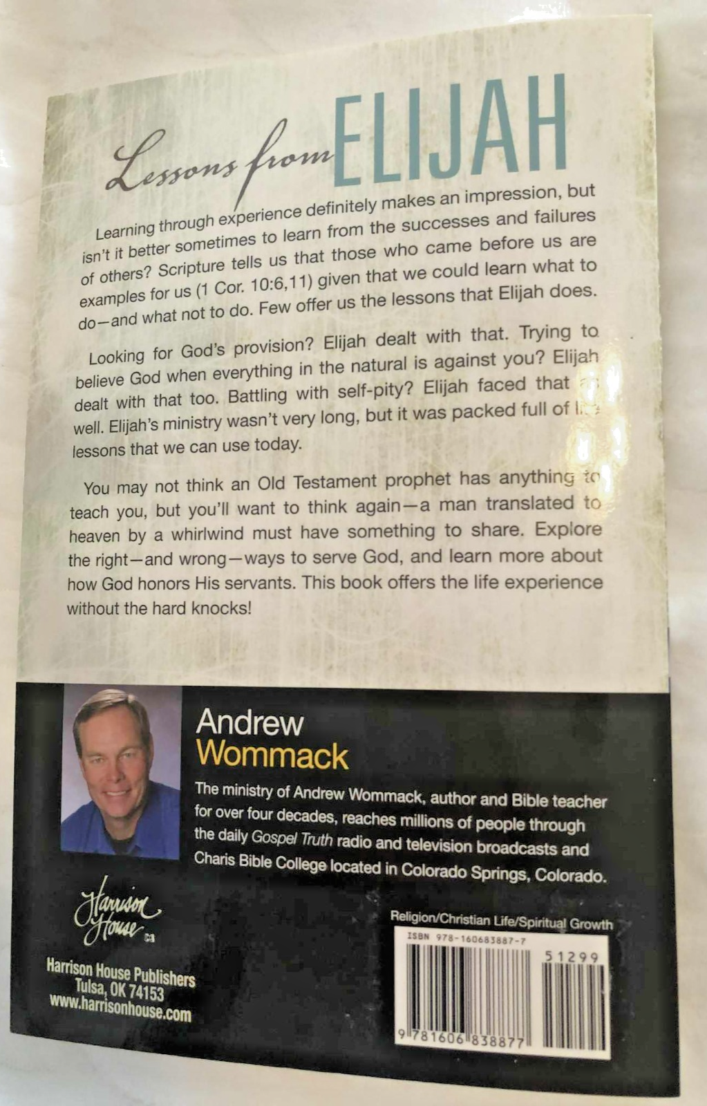 Lessons From Elijah - Paperback - Like New