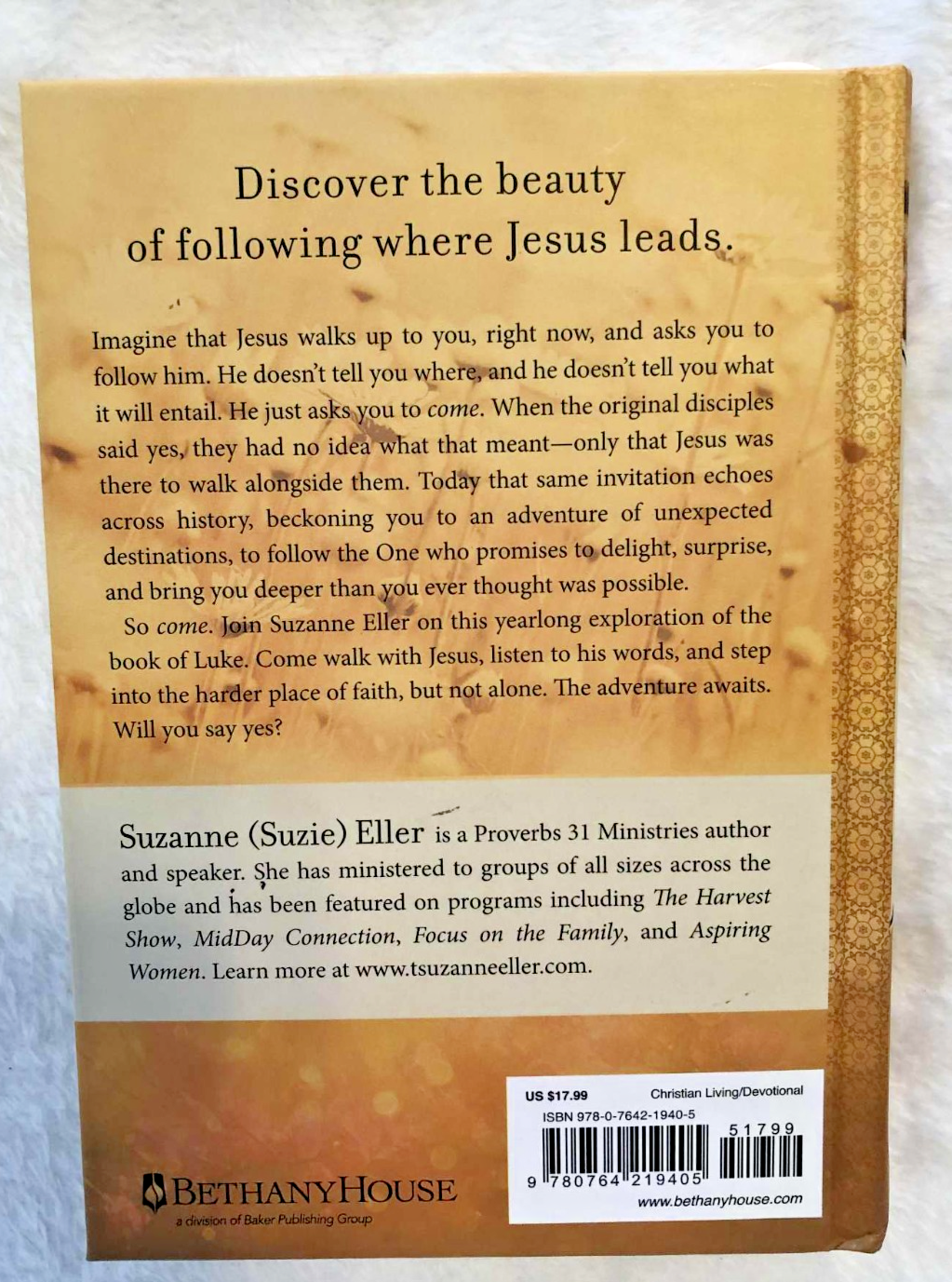 Come With Me Devotional:Yearlong Adventure in Following Jesus- Hardbk - Like New